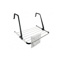 Сушилка для белья Brabantia надверная серебристая черная вид сбоку