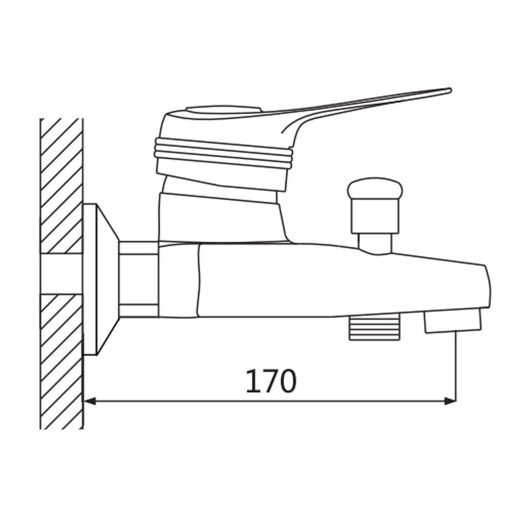 Смеситель для ванны Oute T38 T3802