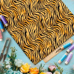 Ткань премиум бифлекс тигровые полоски