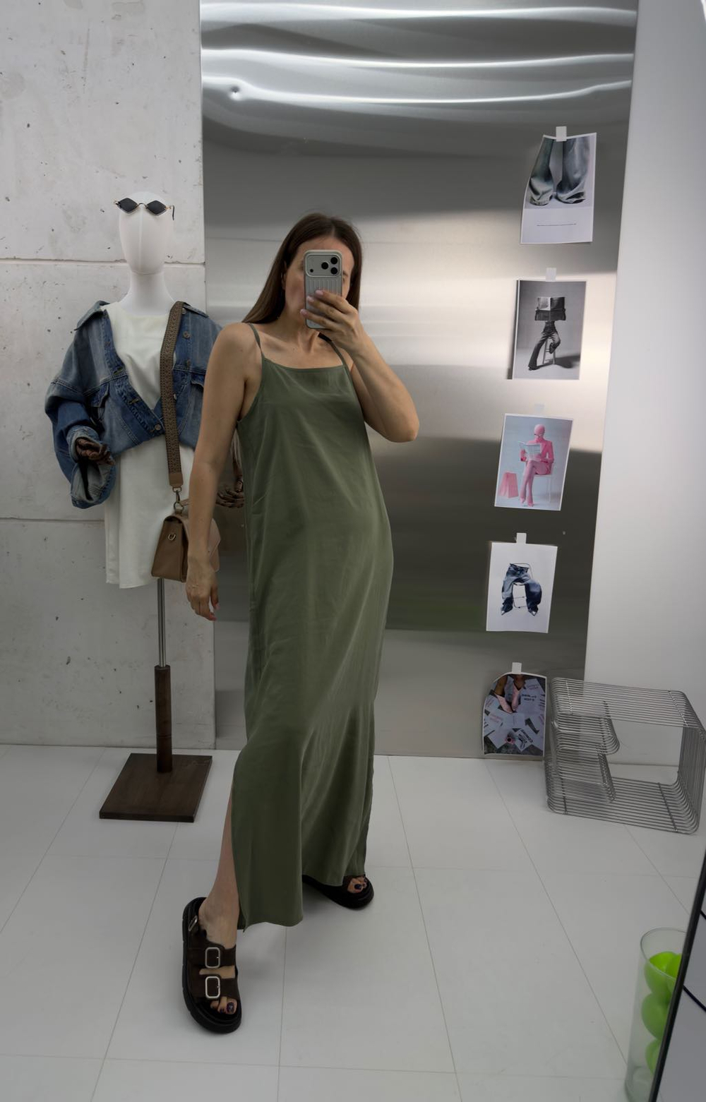 Платье свободное длинное