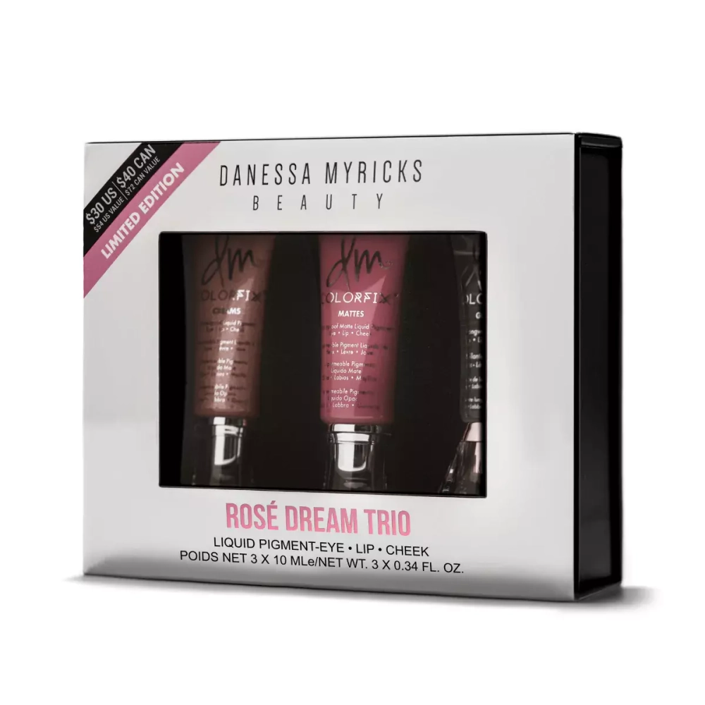 Danessa Myricks Beauty Colorfix Eye, Cheek & Lip Cream Pigment Rose Dream Set