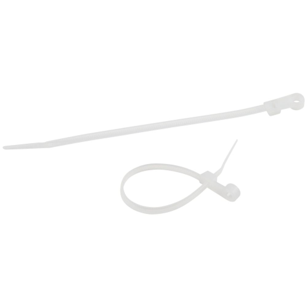 Кабельная стяжка ЭРА NO-225-251 (хомут) нейлоновая под винт 3.6 х 200 мм белая (100 шт/уп)