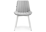 Стул на металлокаркасе Woodville Бриджеш velutto 52, белый, ножки белые