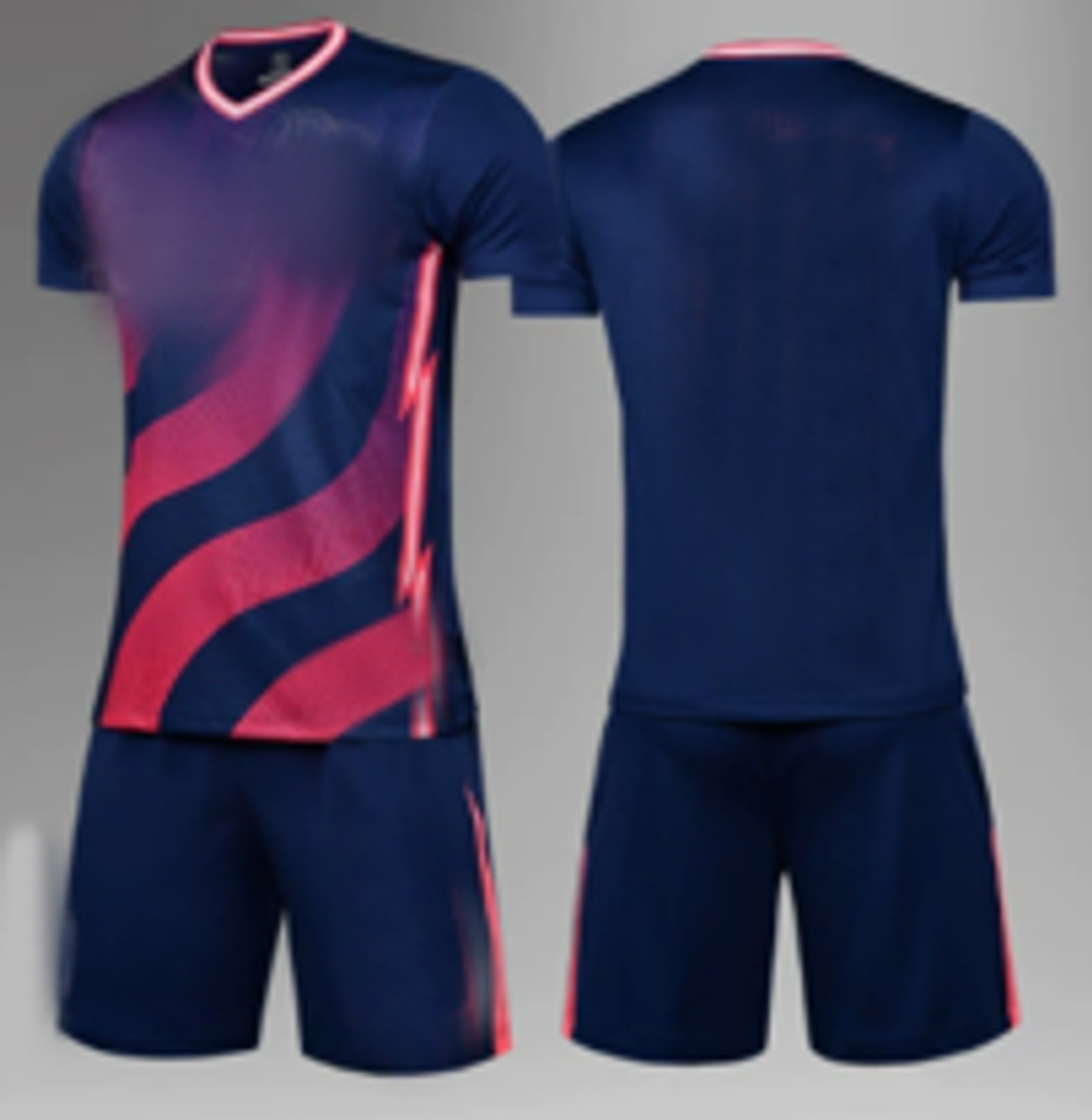 Футбольная форма синяя с фиолетовым M8633