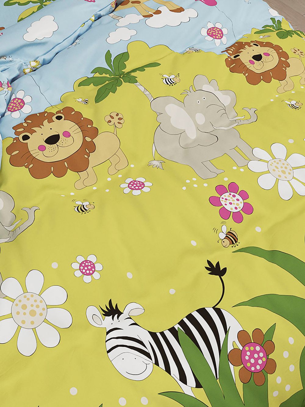 Простынь поплин Сказка "Мадагаскар" 240x215 см