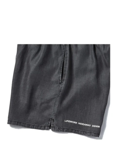 Джинсовые шорты со шнурком из тенсела