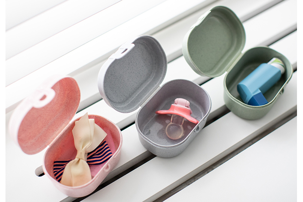 Ланч-бокс pascal, organic, 9,7х5,2х7 см, розовый