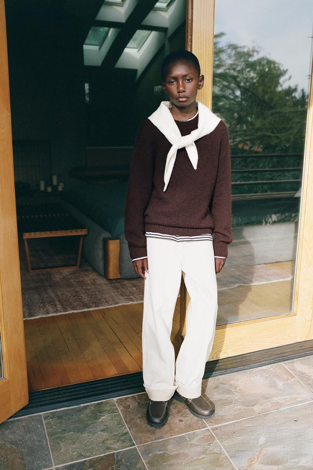 ZARA ДЖЕМПЕР ИЗ 100% КАШЕМИРА, КОРИЧНЕВЫЙ