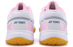 YONEX Power Cushion Comfortable And Breathable Low top Badminton Shoes Women"s White Pastel Pink