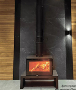 Печь-Камин АСТОВ КУБ 3С 800 на подиуме