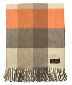 Плед 147х183 Glen Saxon Block 060 tangerine