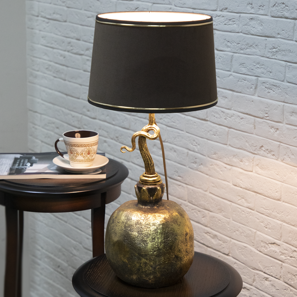 Настольная лампа Гранат Бронза Конфети Шоколад