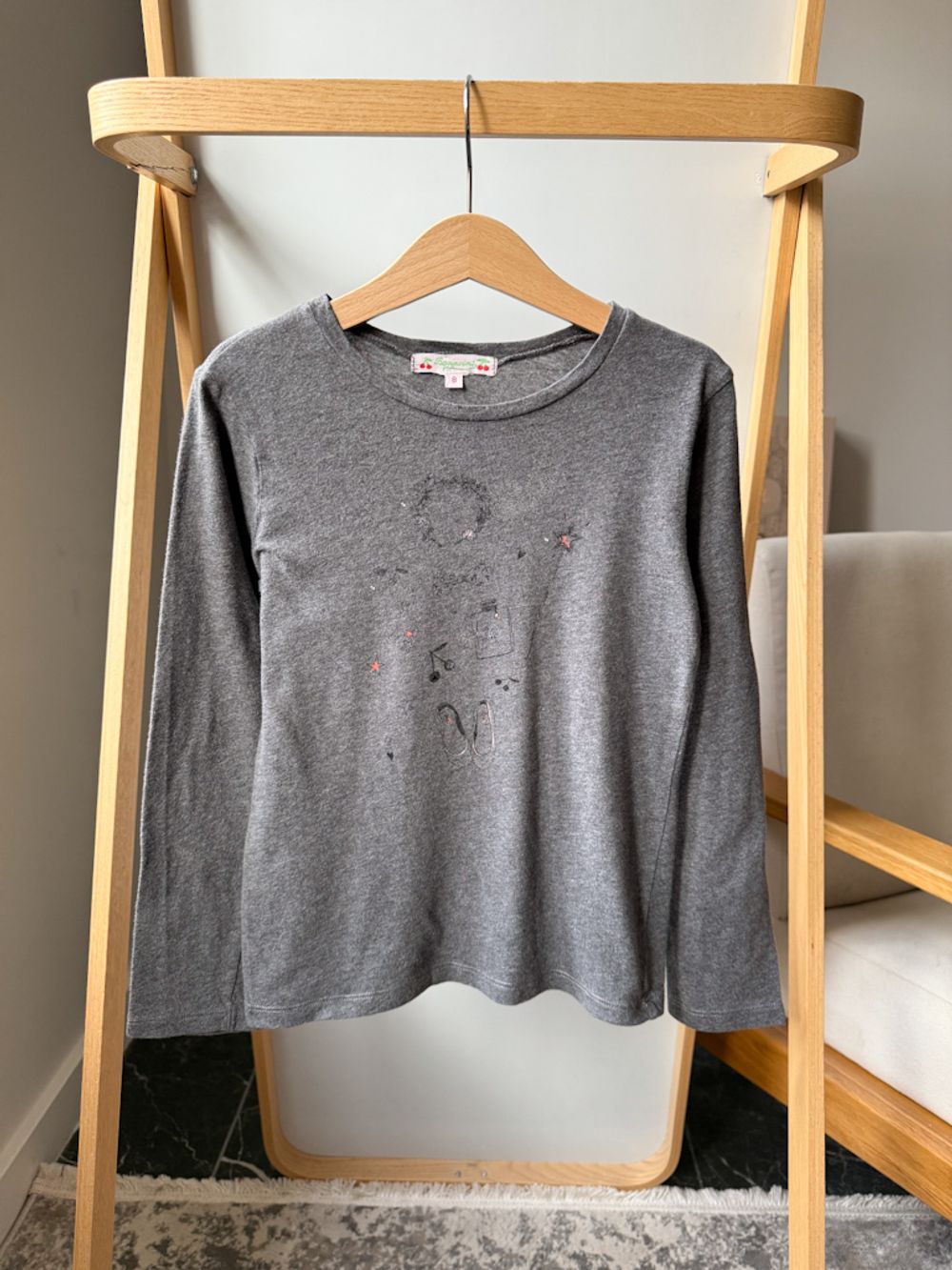 Хлопковый лонгслив Bonpoint, 128