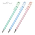 Ручка шариковая 0.38 мм, синяя "PointWrite. Zefir", 3 цв. корпуса (Bruno Visconti)