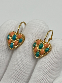 Серьги Сердечки Joan Rivers