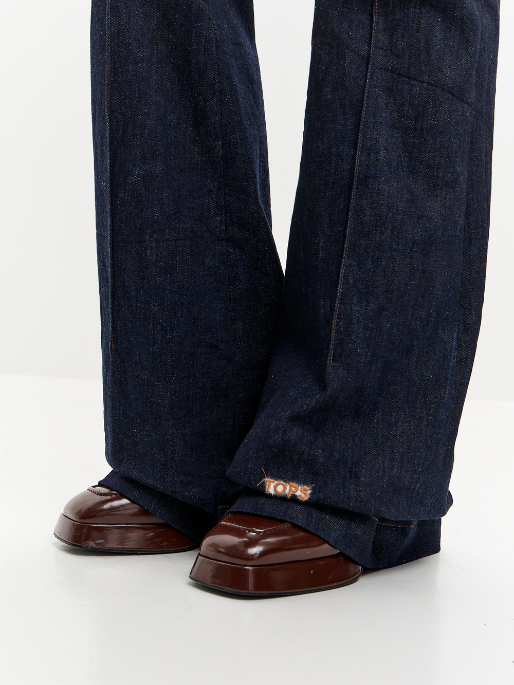 Брюки клеш KISS из джинсы