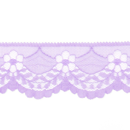 Кружево капрон. ш.4см. АА360 сиреневый