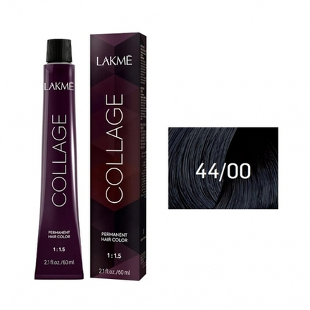 Lakme Collage Крем-краска для волос,44/00 Средний шатен интенсивный, 60 мл