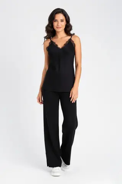 TWINSET Топ из вискозы с кружевной отделкой