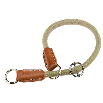 Ошейник-удавка Ferplast DERBY CS12/50 эко-кожа с нейлоновым шнуром сизо-серый