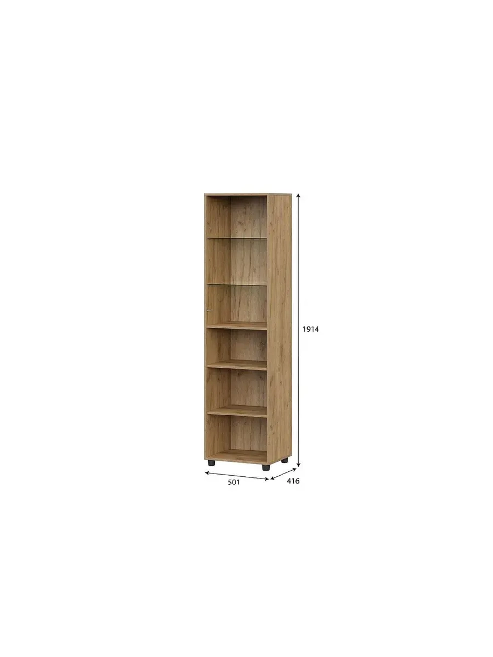 Шкаф-витрина Черный 50х41х191