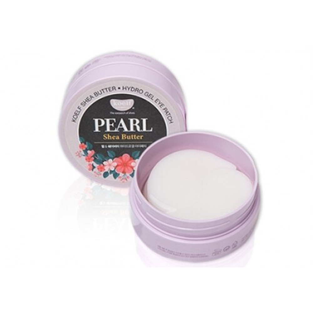 Koelf Патчи гидрогелевые с маслом ши - Pearl&shea butter eye patch, 60шт, шт