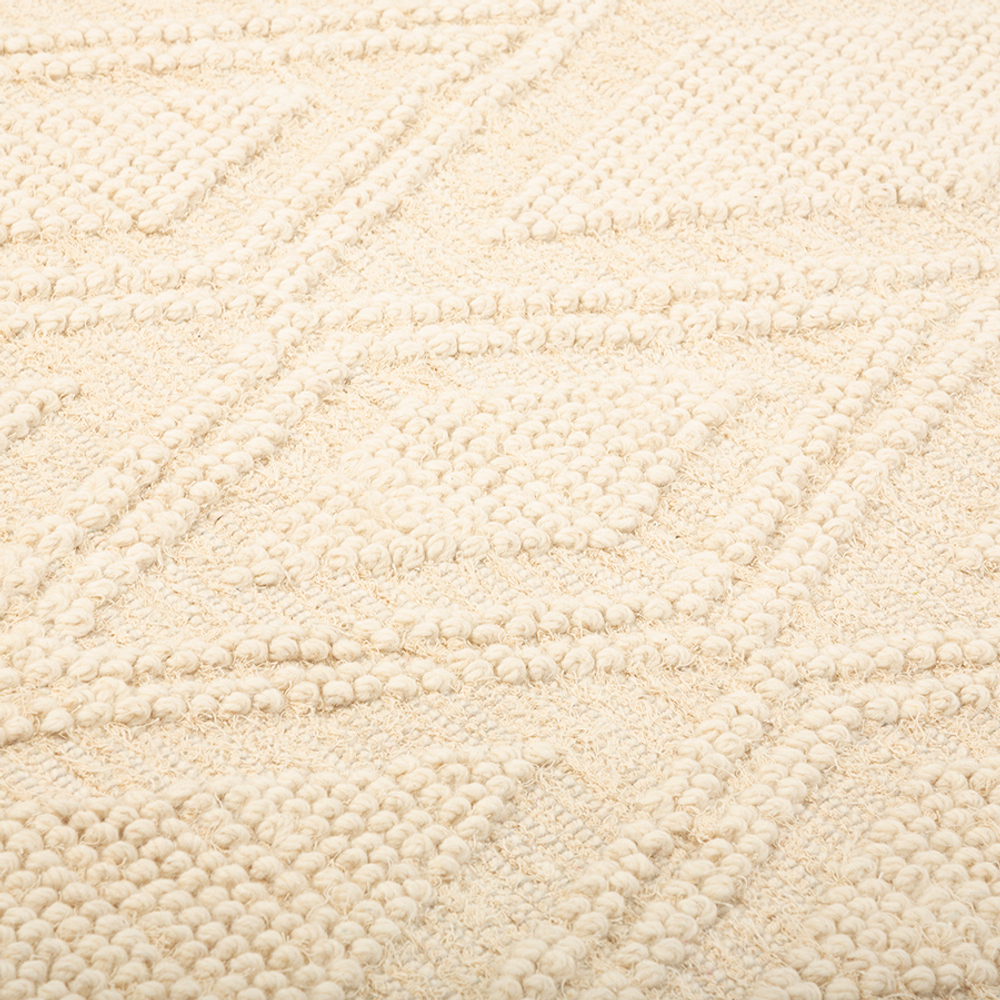 Ковер из шерсти и переработанного хлопка shillong из коллекции ethnic