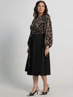 Платье Клеопатра (черное/лео) П15226-13М LT Collection