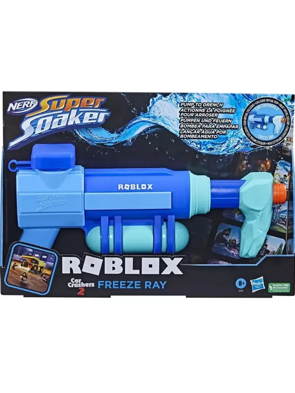 Водный бластер Нерф Roblox Car Crushers 2: Freeze Ray F3781