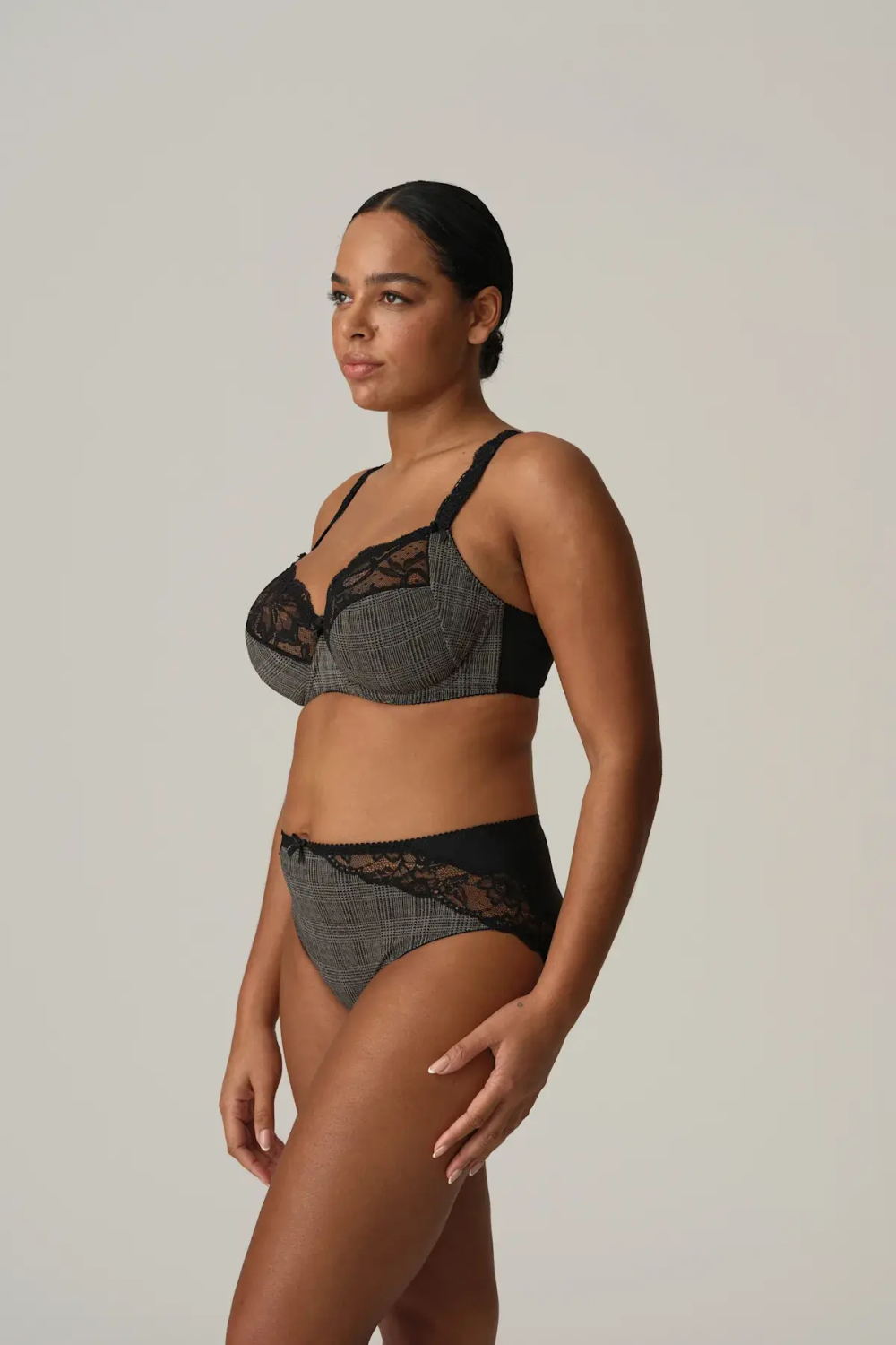 PRIMADONNA Бюстгальтер с полной чашкой, серо-черный