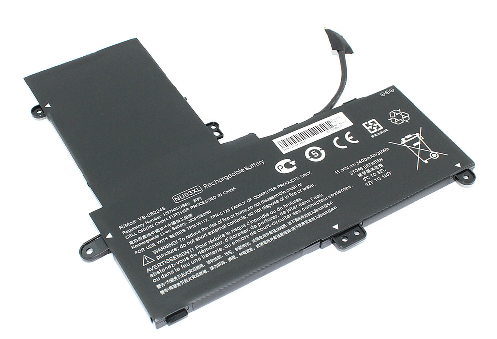 Аккумуляторная батарея для ноутбука HP Pavilion x360 11-u000 (HSTNN-UB6V) 11.55V 3400mAh OEM
