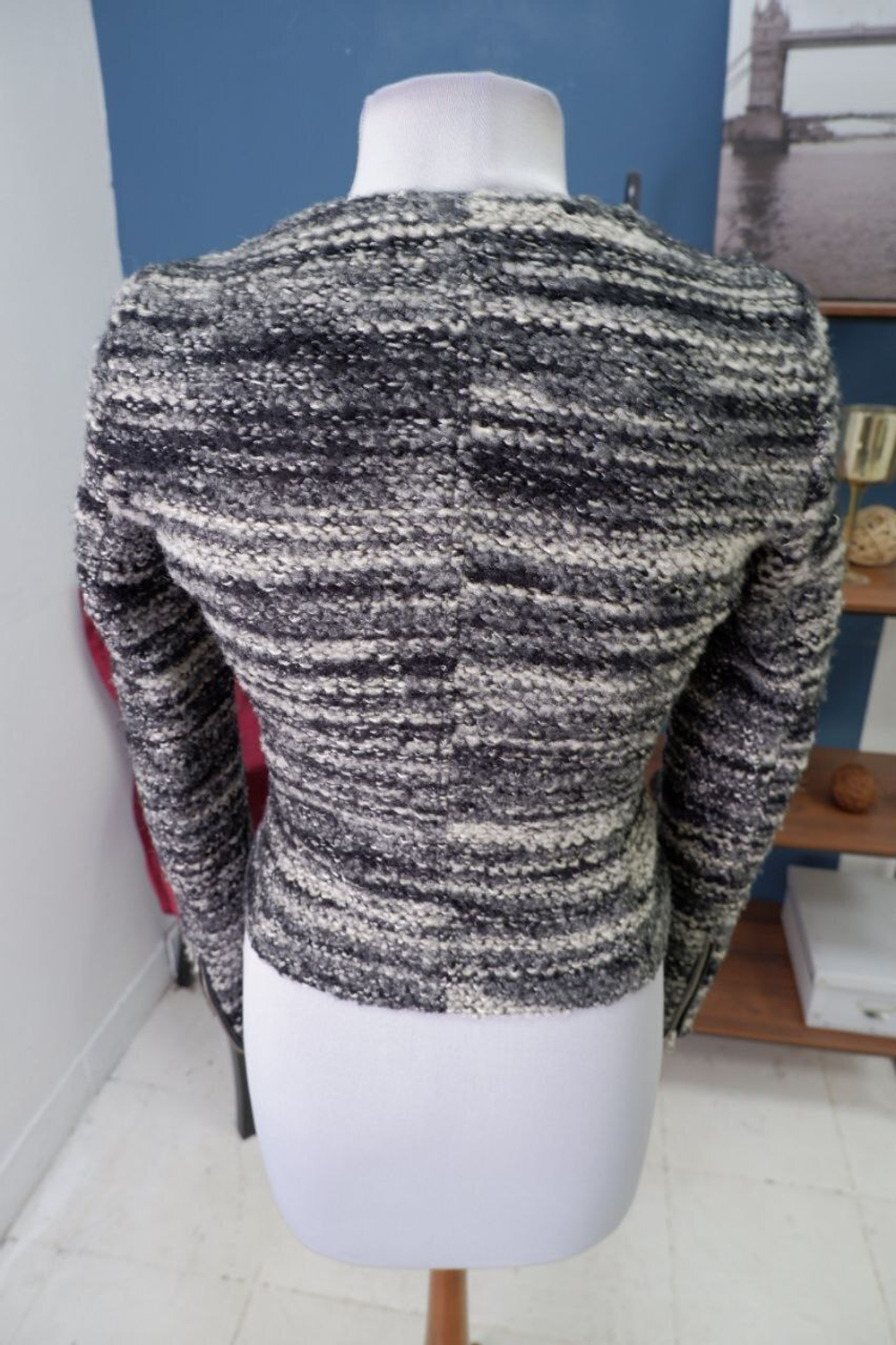 Жакет Massimo Dutti теплый с шерстью 40 размер