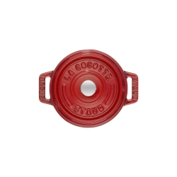 STAUB - Мини-кастрюля чугунная Cocotte 10см 250мл красная (2 сорт) / артикул   40509-799-5  / GTIN 3272340001093