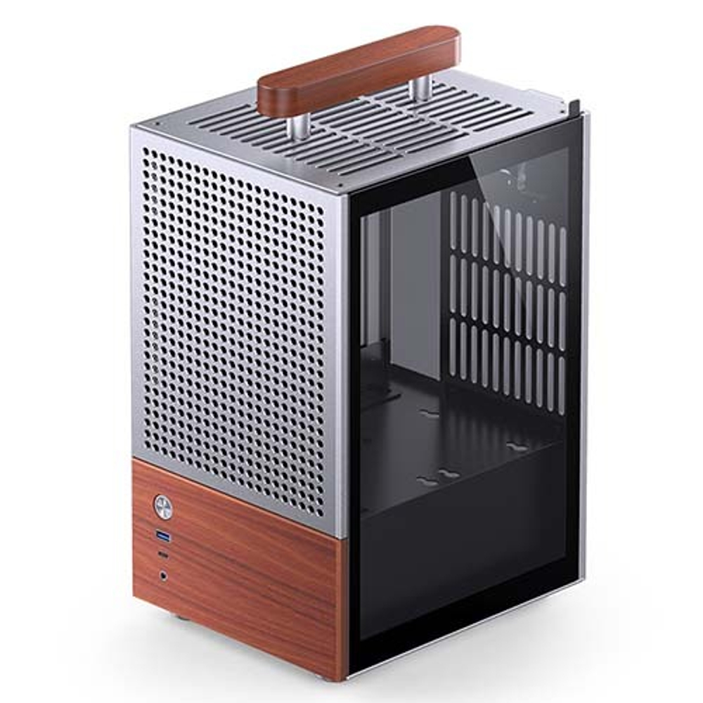 Корпус JONSBO T6, ITX, mini-ITX, серебро (без БП)