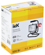 Прожектор ИО500П(переноска) галогенный черный IP54 IEK