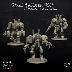 Миниатюра Trench Crusade Great Holy War Steel Goliath Kit