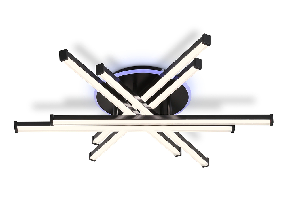 FL6272 BK черный 76W 3000K-6400K+RGB 700*615*135 (ПДУ ИК)