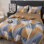 Комплект постельного белья Сатин с Одеялом 100% хлопок 160x80 на резинке OBR145