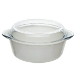 Форма для свч круглая с крышкой 2100мл 26,6*22,2см 59003CR