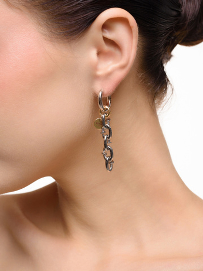 Серьги "Pin" Bicolor