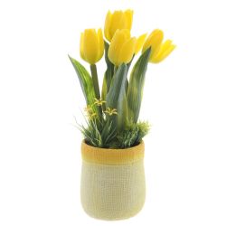 GAEM Цветочная композиция "Тюльпаны", L10 W13 H28 см