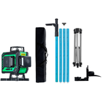 Лазерный уровень INSTRUMAX GL 4-360 Master SET+Штатив-штанга элевационный LP-300 с треногой 3м