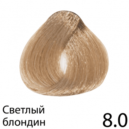 Перманентная крем-краска для волос без аммиака, Regal Zero (светло-русая), 8.0, BES, 100 мл.
