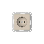 ATLASDESIGN РОЗЕТКА с заземлением без шторок, 16А, мех., быстрозажим. клем., ПЕСОЧНЫЙ