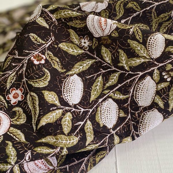 У. МОРРИС - ФРУКТ #2, отрез 70 см 100% хлопок Handmade Fabrics 8