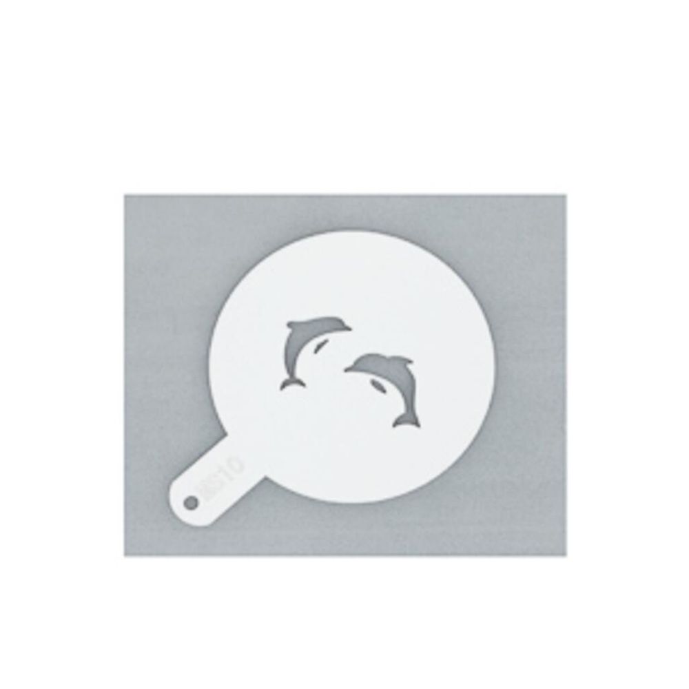 Трафарет декоратор d11 см "Дельфины" пластик P.L. Proff Cuisine