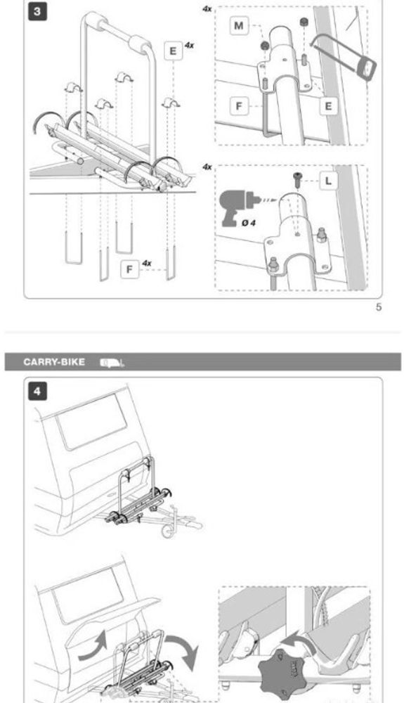 Велокрепёж Fiamma Carry-Bike Caravan XL A, 2-х местное