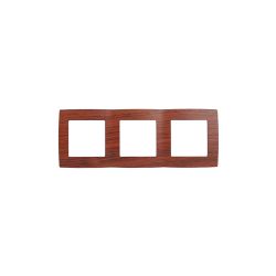 12-5003-08 ЭРА Рамка на 3 поста, Эра12, вишня | Эра 12 Вишня