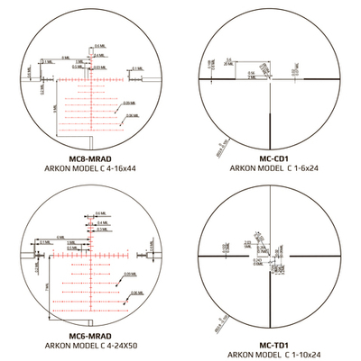 Прицел Arkon Model C 4-16x44
