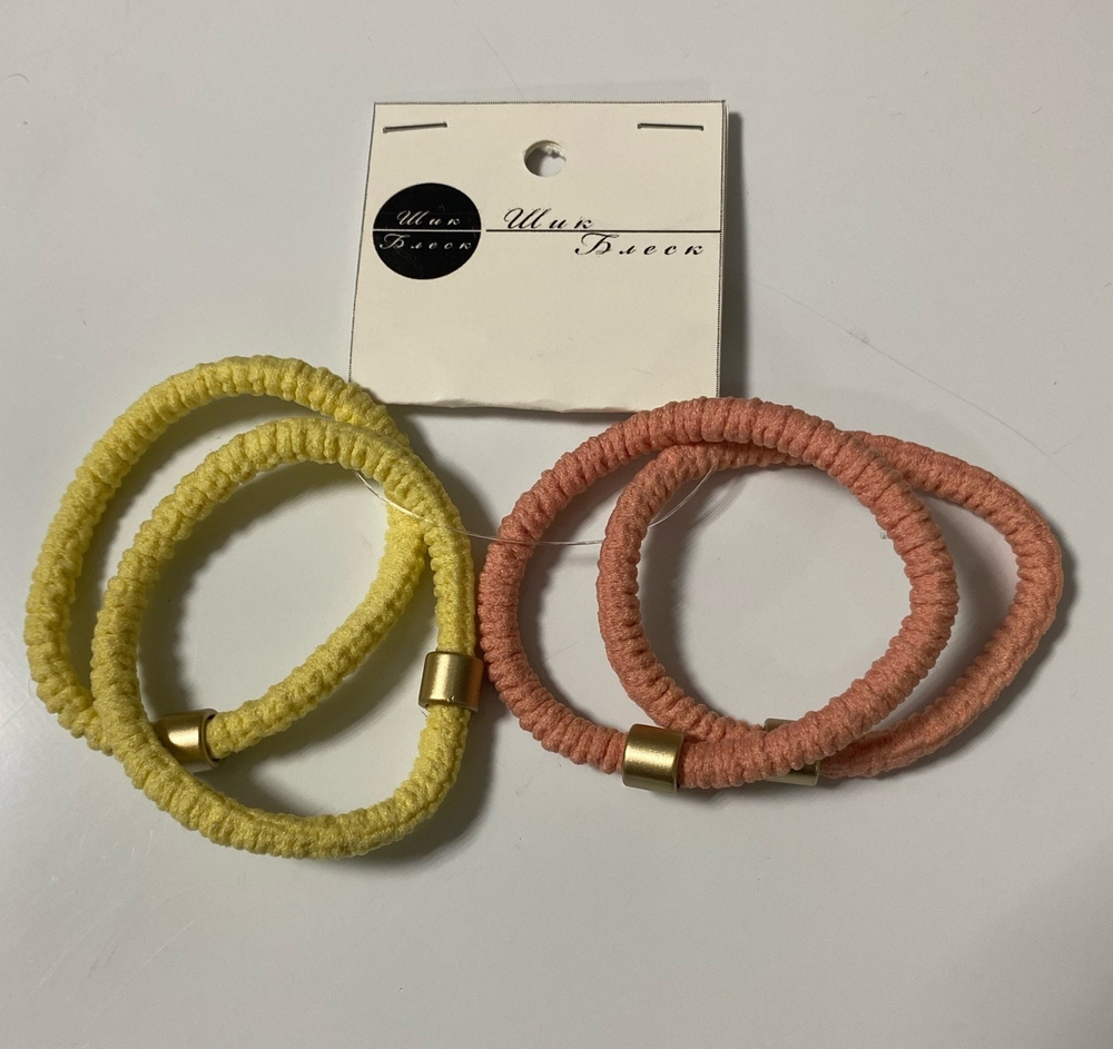 Резинки для волос "Спорт элит", классика, 5 см, цвет: рандом